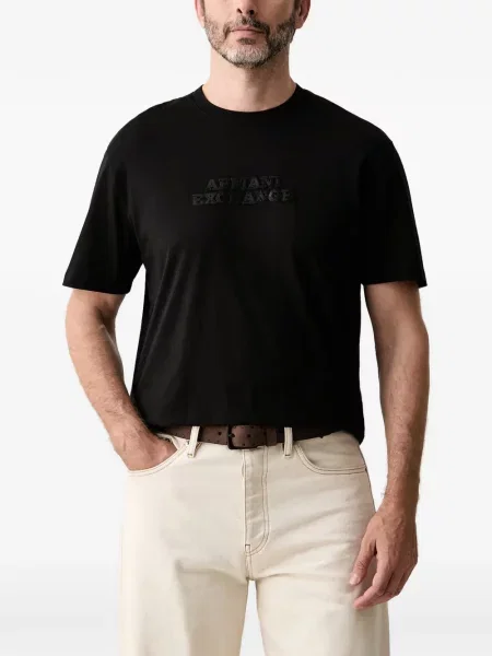 Tricou Armani Exchange cu imagine negru