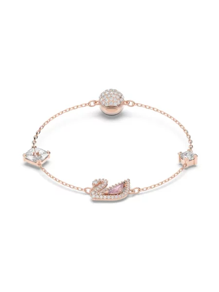 Bransoletka Swarovski różowa