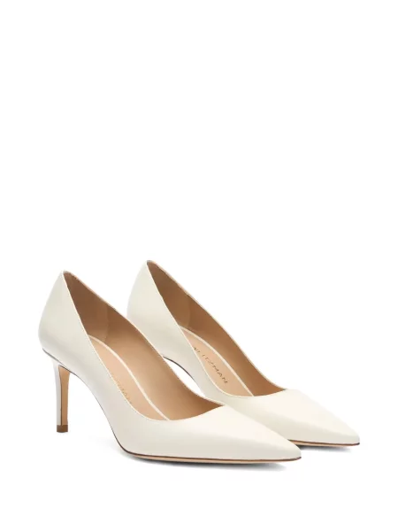 Pantofi cu toc Stuart Weitzman din piele alb