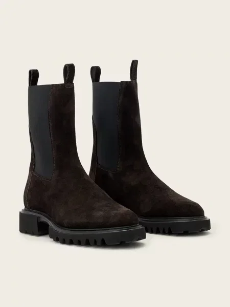 AllSaints ботильйони замшеві Hallie Suede Boot