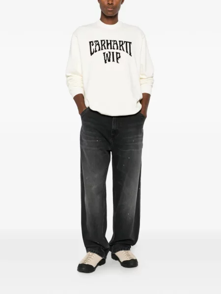 Pulover Carhartt Wip cu autograf