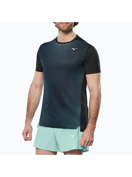Мъжка тениска за бягане Mizuno Aero Tee black черно