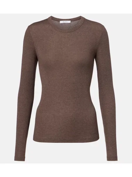 Tricou Max Mara tricotate maro