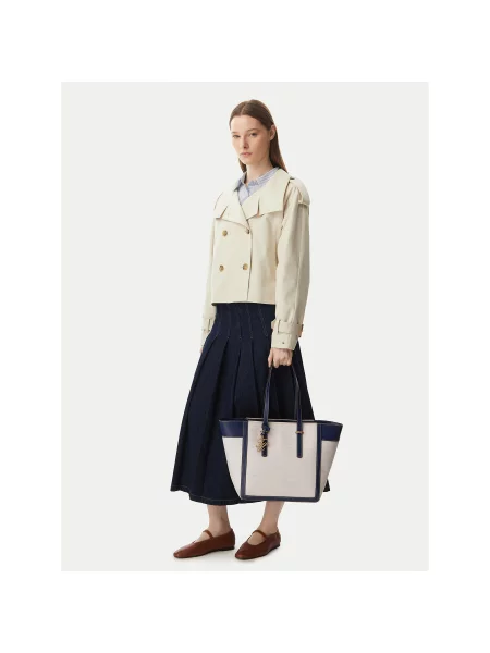 Tommy Hilfiger Τσάντα Th Script Tote Canvas Κρεμ