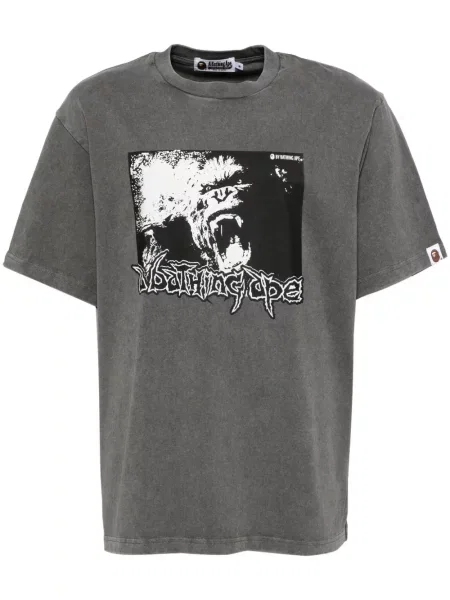 Tricou A Bathing Ape® cu imagine gri
