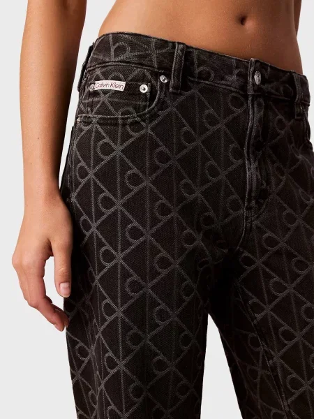 Прямые джинсы Calvin Klein Jeans черные