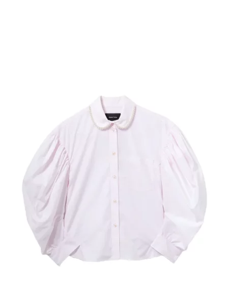 Cămașă Simone Rocha drapată roz