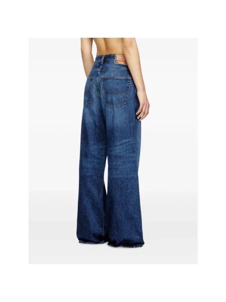 Diesel Jeansy Kobieta Indygo Blue Jeansy w Klasycznym Stylu niebieski