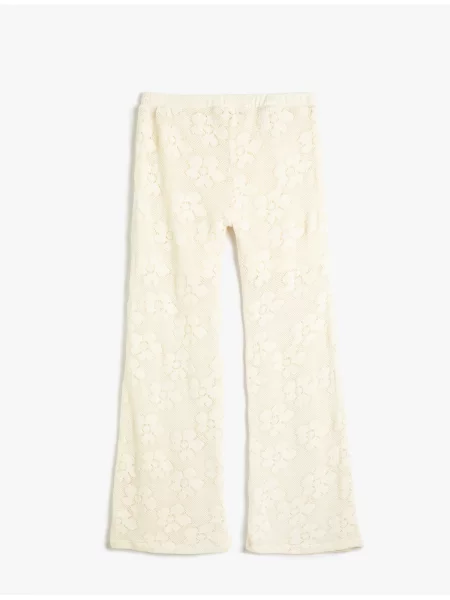 Pantaloni copii Koton alb