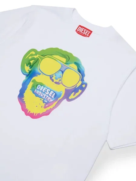 Diesel gyerek póló TMONKEY OVER T-SHIRT fehér