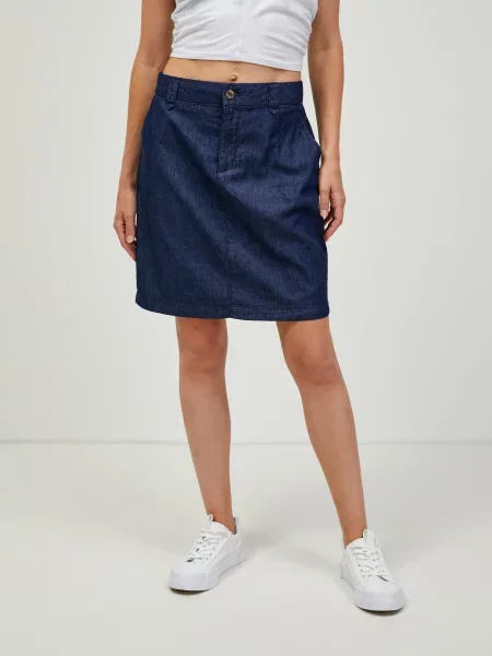 Fustă din denim Orsay albastru
