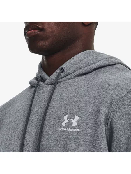 Fleecová mikina s kapucí Under Armour bílá