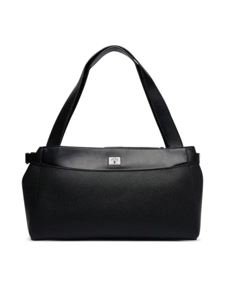 Calvin Klein Дамска чанта Mix Media Work Tote черен