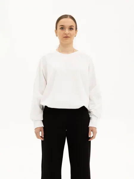 Кофти та светри Fruit of the loom Lightweight raglan sweat бавовна/поліестер білий
