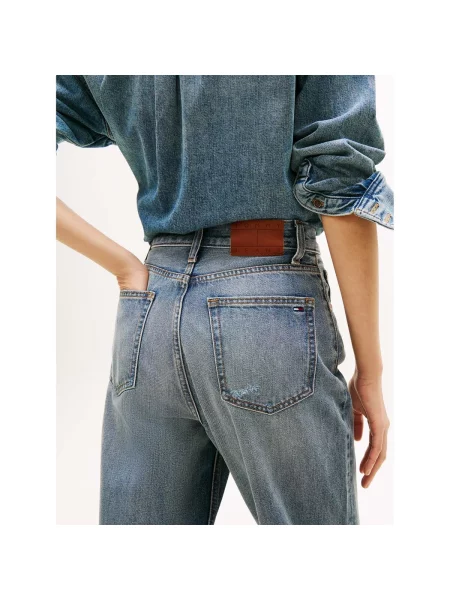 Tommy Jeans blugi pentru femei albastru