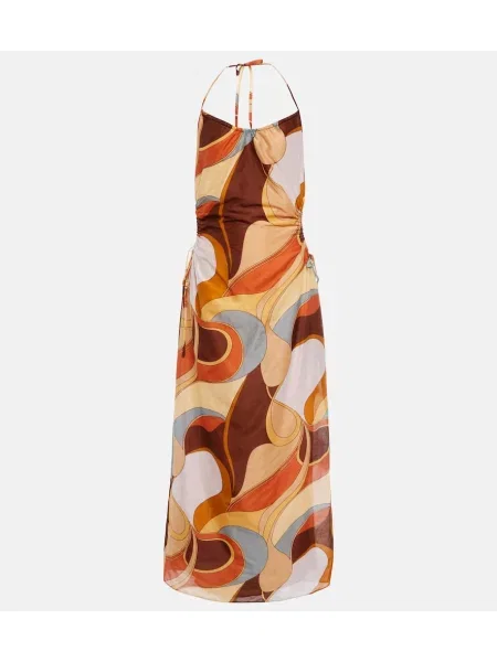 Svilena midi obleka Sir