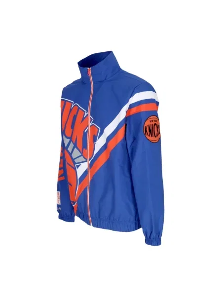 Kurtka Mitchell & Ness z logo niebieska