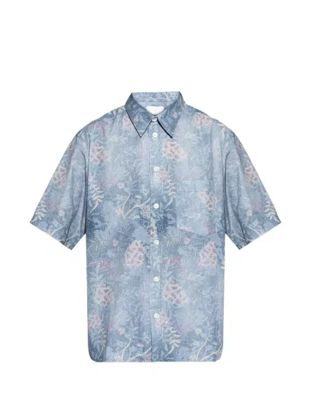 Květinová košile Marant modrá