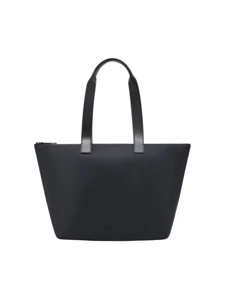 Shopperka Emporio Armani skórzana czarna