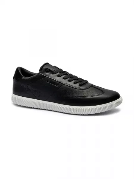 Calvin Klein Bőr sneakers tornacipő fekete