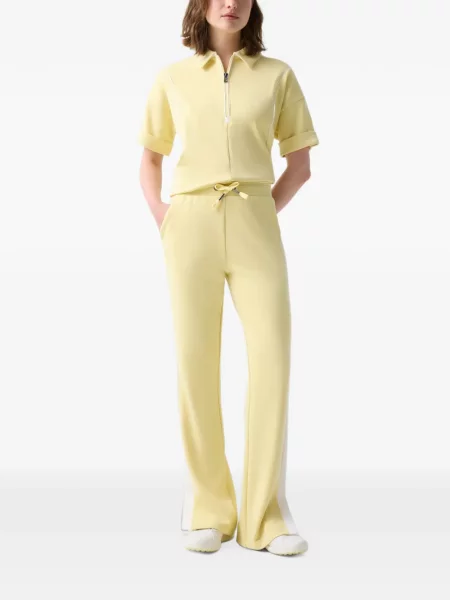 Pantaloni Bogner cu dungi alergare galben