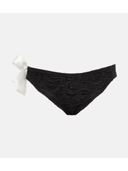 Bikini Giambattista Valli z kokardką na jednym ramieniu czarny