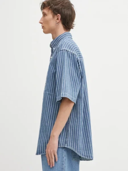 AAPE cămașă jeans Now cu guler button-down relaxed