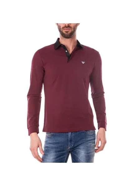 Koszulka polo Armani Jeans czerwona