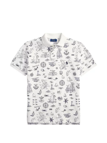 Tricou polo Polo Ralph Lauren cu imagine plasă în carouri negru