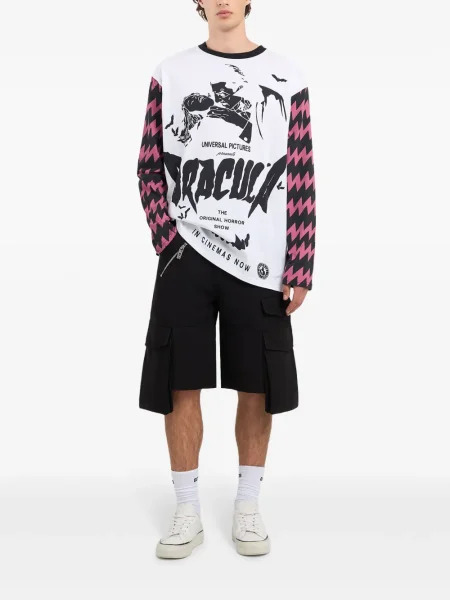Tricou mânecă lungă Gcds cu imagine alb