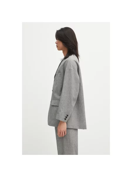 Visvim marynarka z dodatkiem wełny HAMMONS JKT SANTOME szara