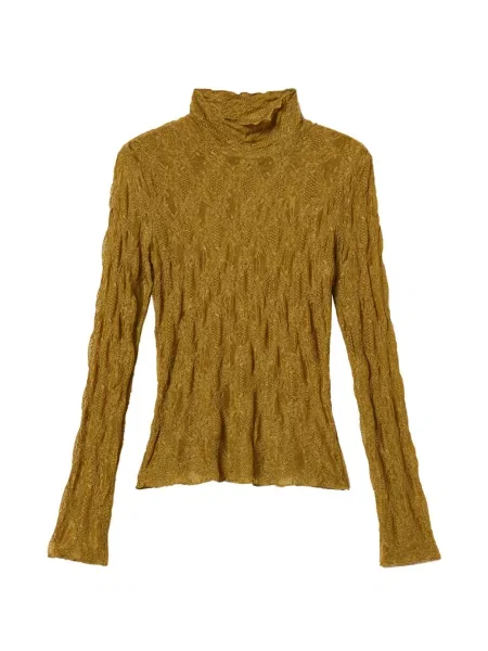 Top Twinset din dantelă verde