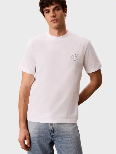 Футболка Calvin Klein Jeans из джерси белая
