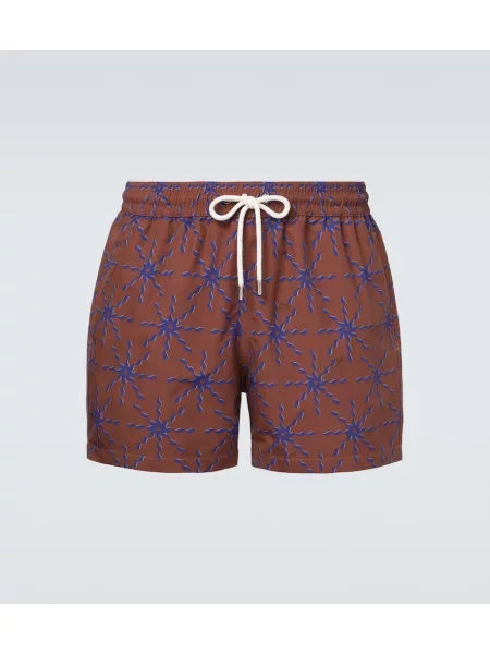 Plavalne hlačke Frescobol Carioca s potiskom rjava