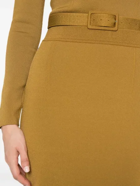 Cu centură fustă midi Tom Ford tricotate