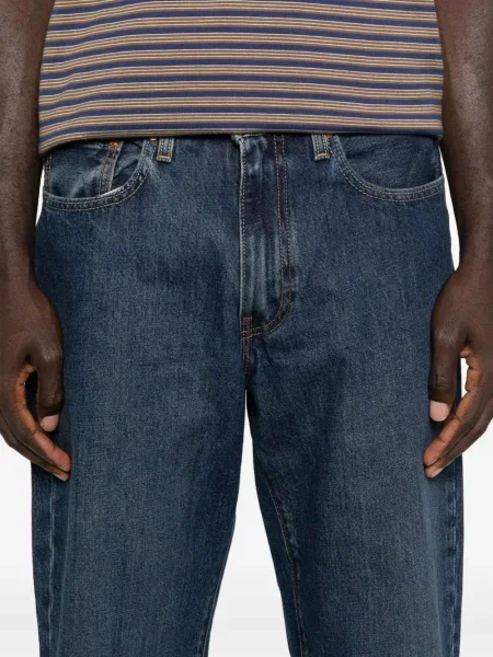 Blugi Levi's® cu imagine cu model leopard din piele negru