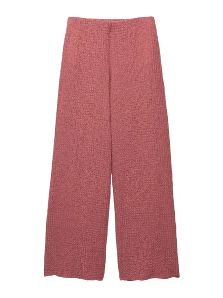 Pull&Bear Pantaloni burgundy roșu