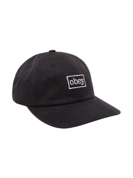Czapka z daszkiem Obey czarna