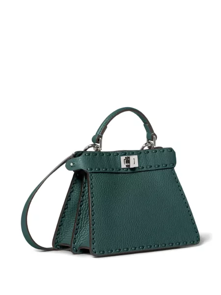 Geantă Fendi Peekaboo verde