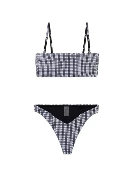 Bikini Gcds în carouri negru