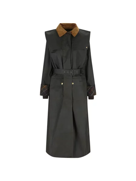 Ceruit cu centură palton Barbour negru
