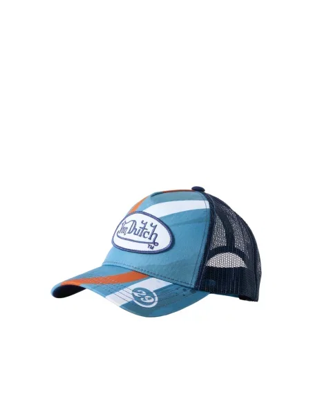 Von Dutch Kšiltovka Subl námořnická modř / azurová modrá / oranžová bílá