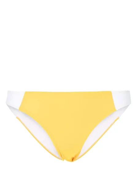 Bikini Solid & Striped w paski żółty