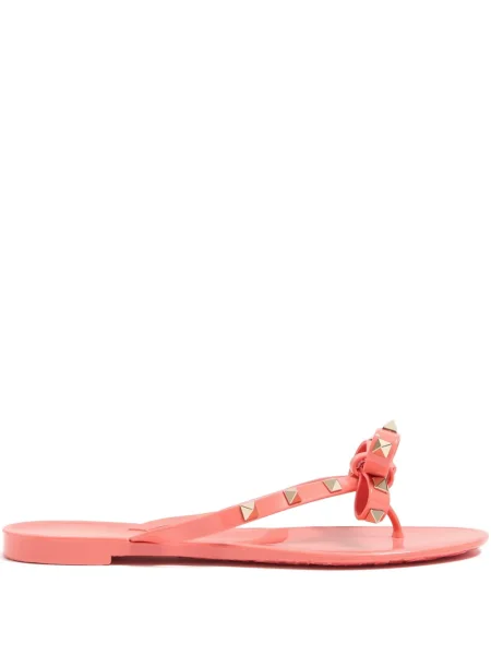 Джапанки Valentino Garavani с панделка розово