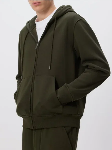 Reserved Hanorac verde-închis verde