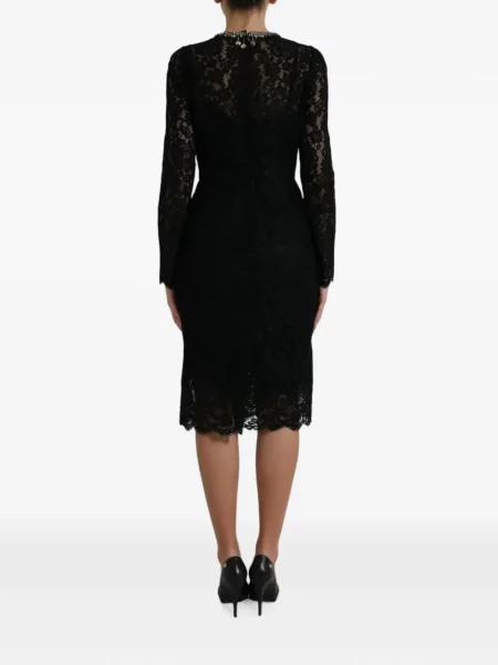 Rochie midi Dolce & Gabbana din dantelă negru