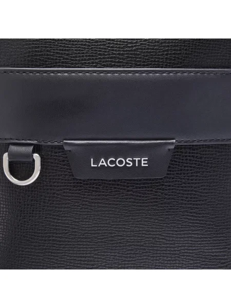 Lacoste Skórzana Saszetka Ossian czarna