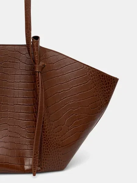 Bőr shopper táska Yuzefi barna