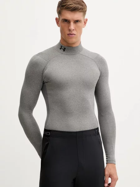 Under Armour Tréninkové tričko s dlouhým rukávem ColdGear Compression šedé