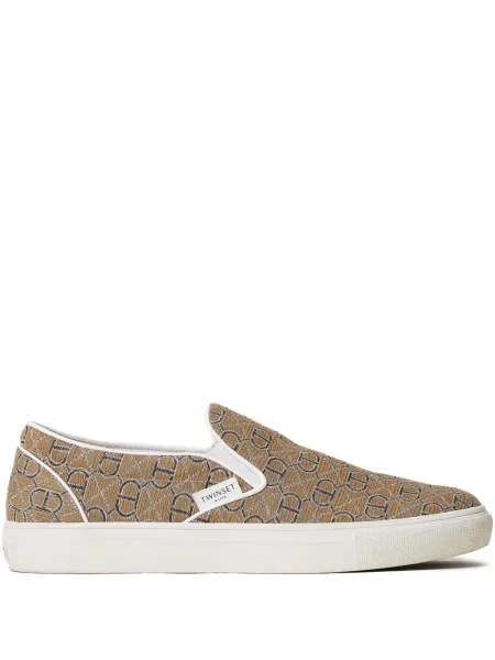 Sneakerși Twinset slip-on maro